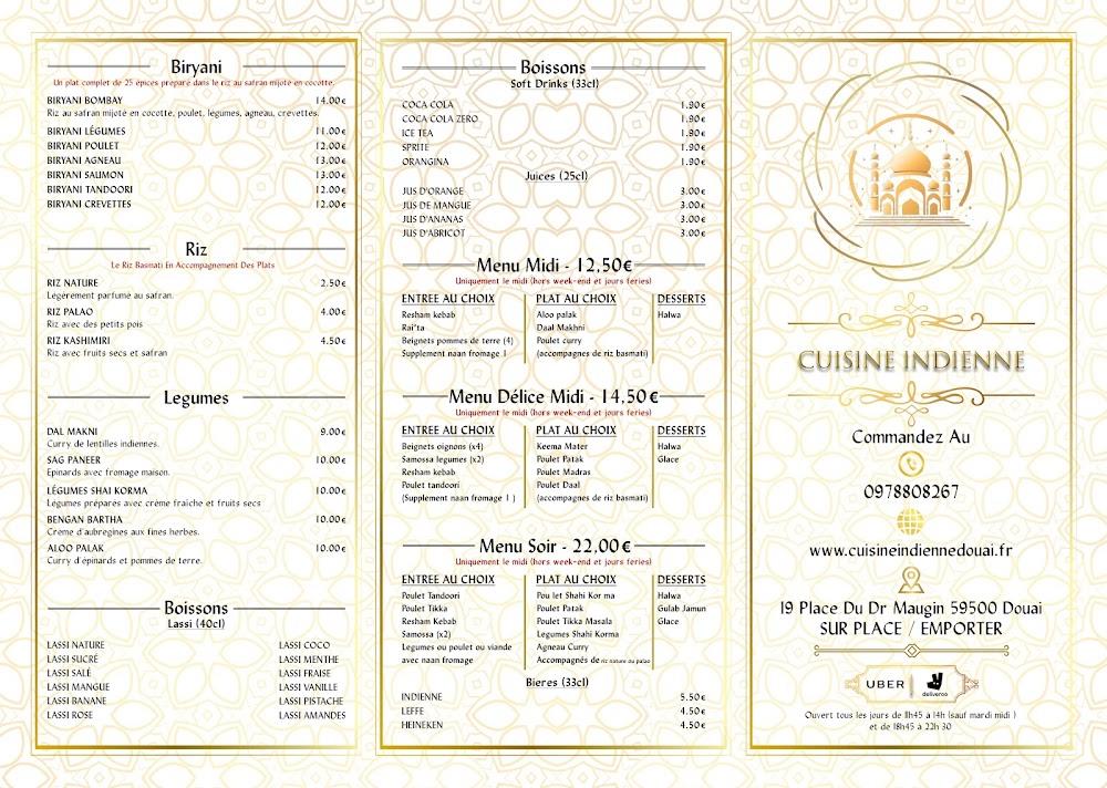 Cuisine indienne - Menu Image 2